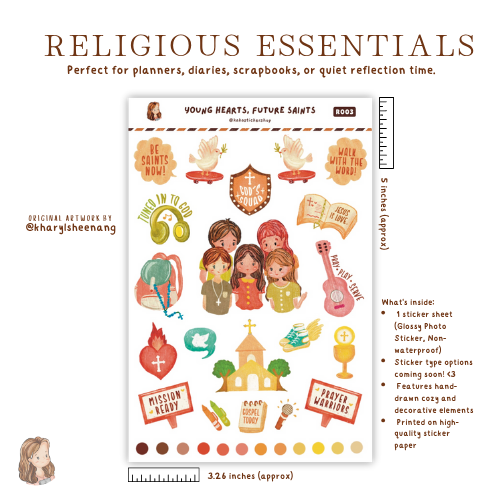 Journal Sticker Sheets (Non-Waterproof)