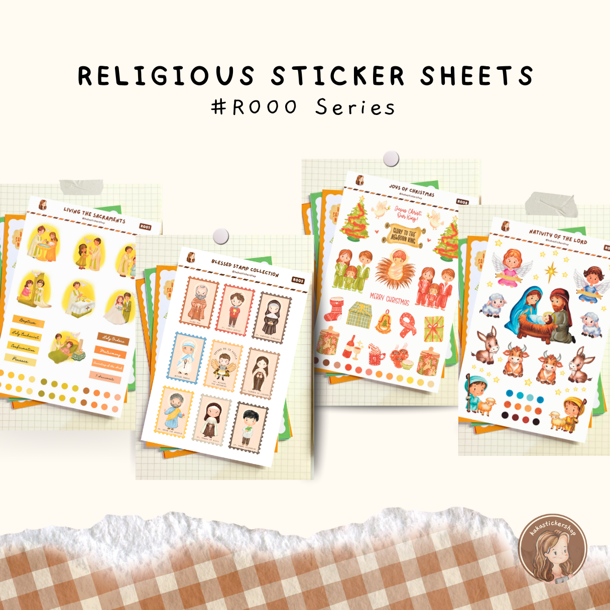 Faith-Inspired Sticker Sheets (Non-waterproof)
