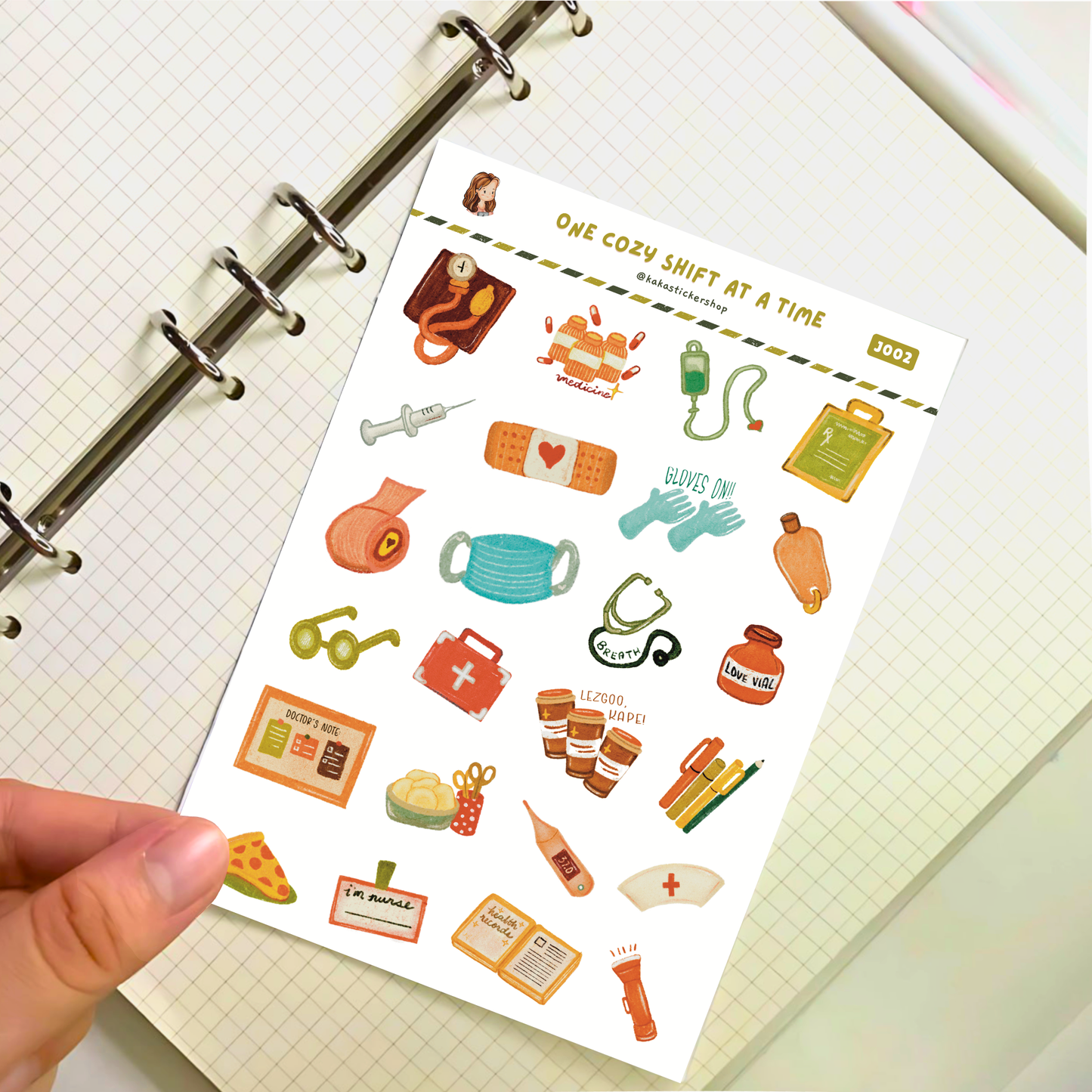 Journal Sticker Sheets (Non-Waterproof)