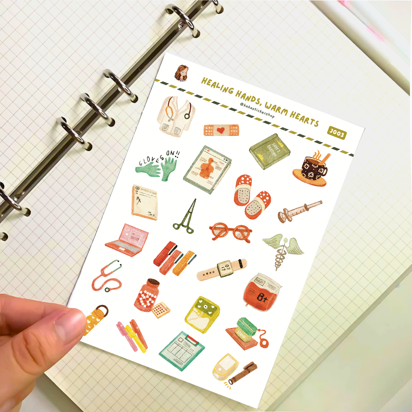 Journal Sticker Sheets (Non-Waterproof)