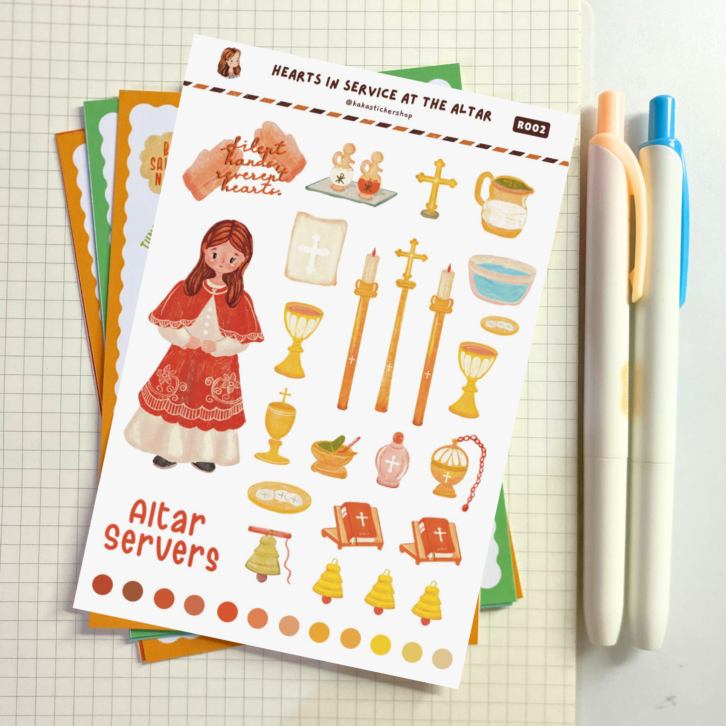 Faith-Inspired Sticker Sheets (Non-waterproof)