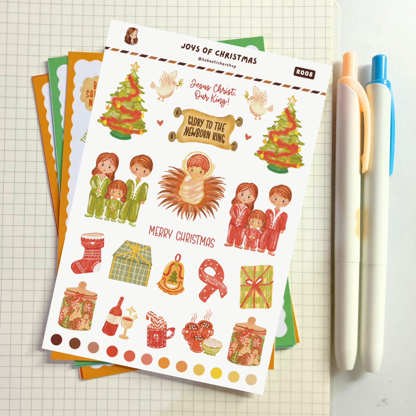 Faith-Inspired Sticker Sheets (Non-waterproof)