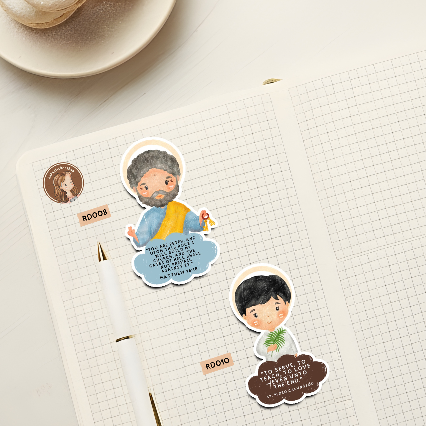 Religious Waterproof Vinyl Stickers (Holo-Star Laminated)