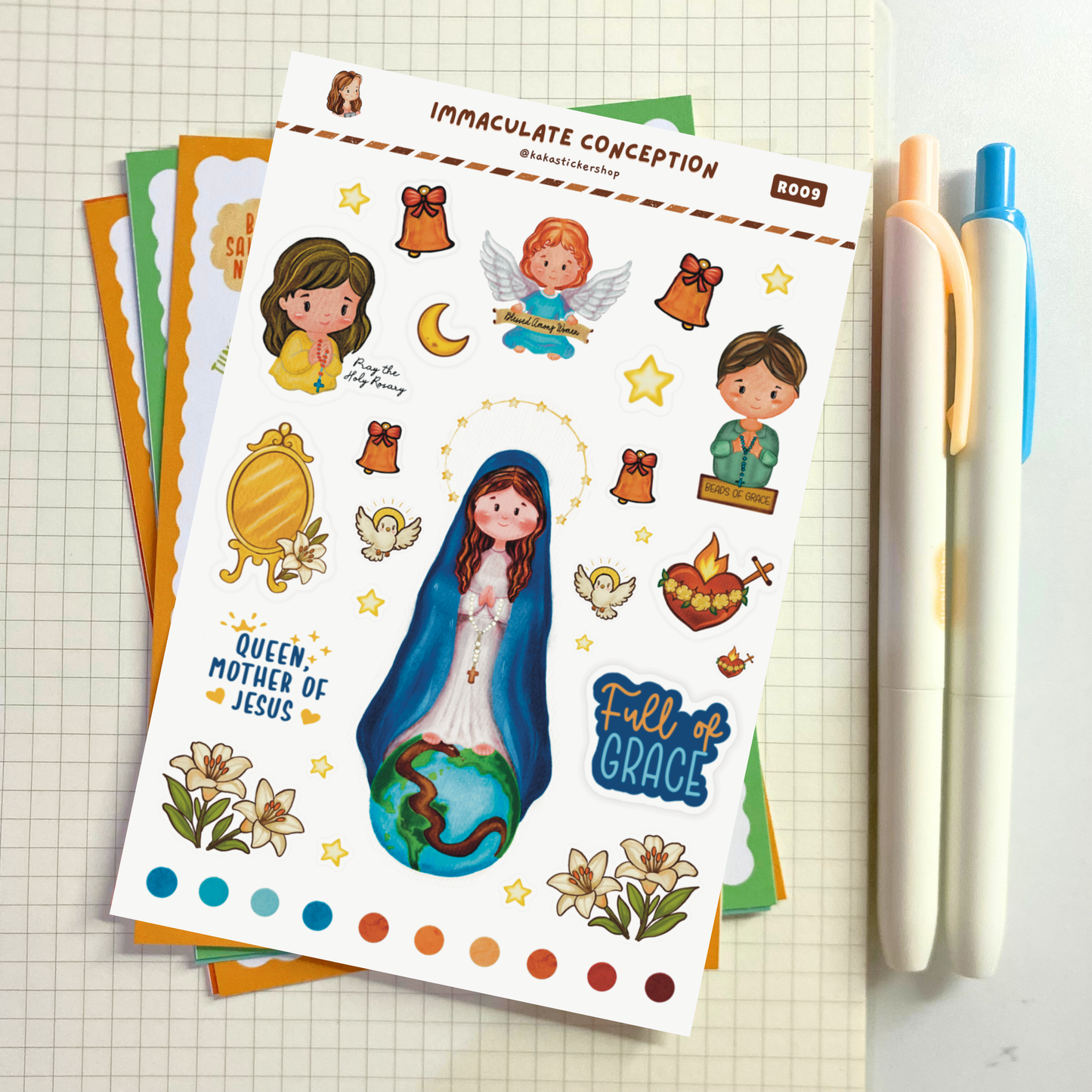 Faith-Inspired Sticker Sheets (Non-waterproof)