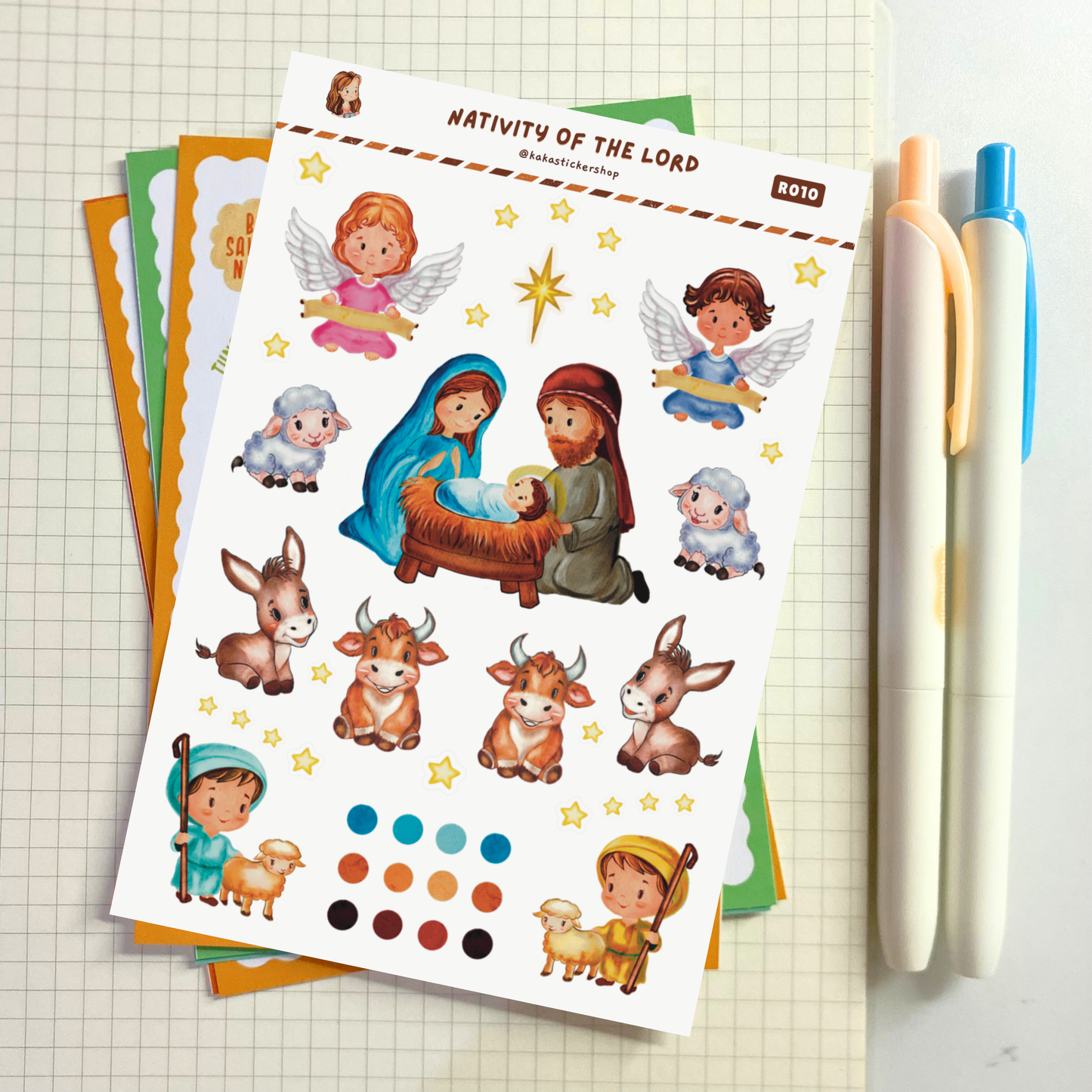 Faith-Inspired Sticker Sheets (Non-waterproof)