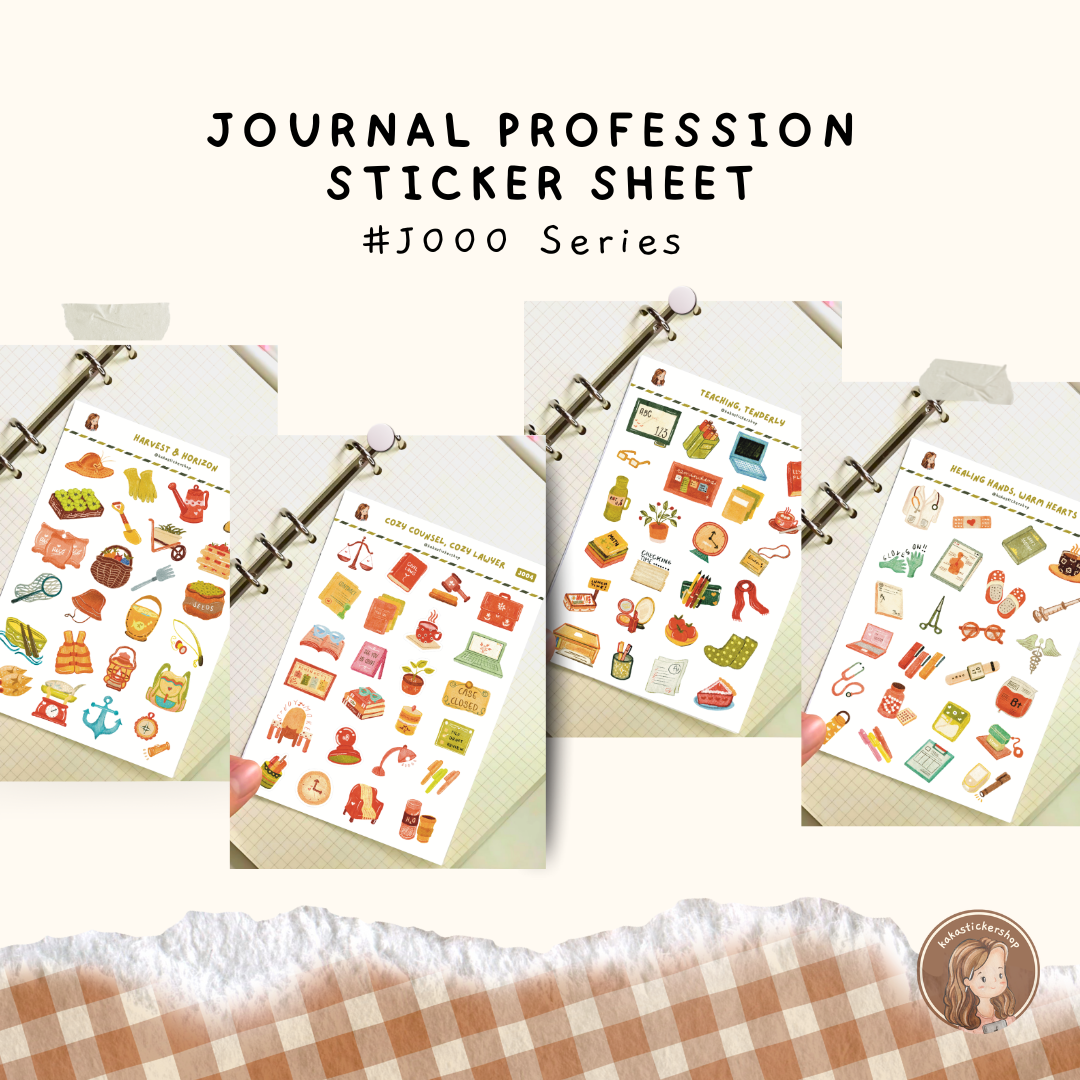 Journal Sticker Sheets (Non-Waterproof)