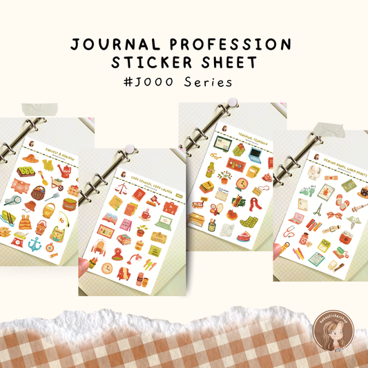 Journal Sticker Sheets (Non-Waterproof)